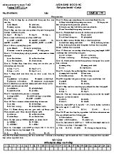 Đề kiểm tra 1 tiết môn Sinh học Lớp 10 (Ban nâng cao) - Mã đề 170 - Trường THPT Lê Lợi